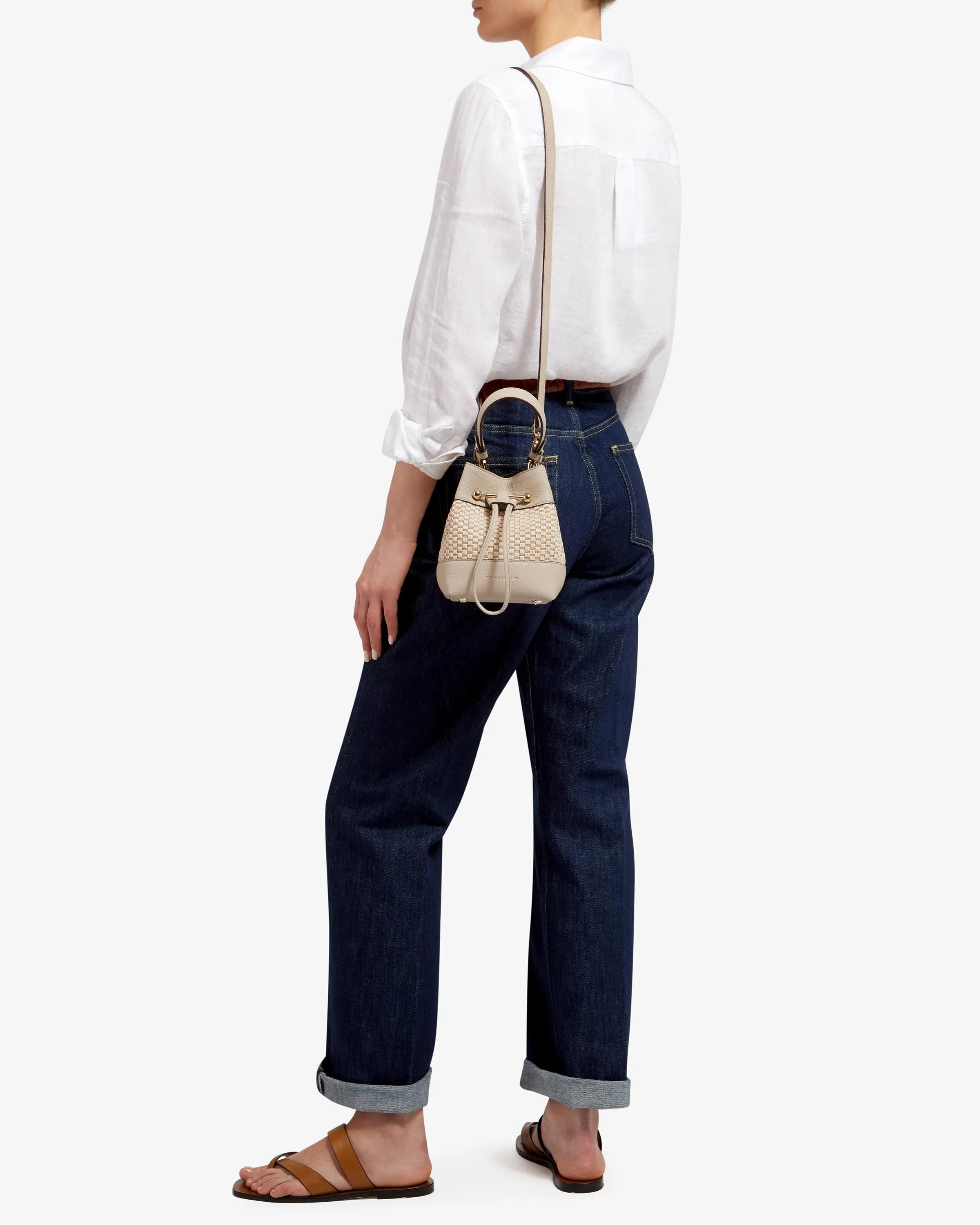 Osette - Cotton Raffia/Leather Oat