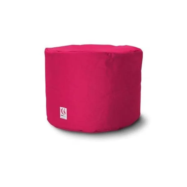 Round Ottoman Outdoor Bean Bag - Pink